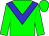 Green, blue chevron,