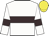 White, brown hoop and armlets, yellow cap