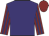 Purple, maroon and purple striped sleeves, maroon cap