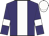 Purple, white stripe, armlets and cap