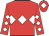 Red, white triple diamond, diamonds on sleeves, red cap, white diamond