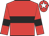 Red, black hoop and armlets, red cap, white star