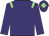 Purple, light green epaulettes, light green diamond on cap