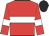 Red body, white hoop, red arms, white armlets, black cap