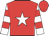 Red, white star, white & red hooped sleeves, red cap