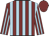 Maroon & light blue stripes, maroon cap