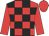 Red & black check, red sleeves & cap