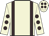 beige, brown braces, brown spots on sleeves, brown spots on cap