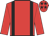 Red, black braces and stars on cap