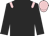black, pink epaulets and cap