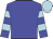 blue, light blue hoops on sleeves, light blue cap