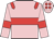 pink, red hoop, red epaulettes, red armbands, red spots on cap