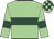 Light green, dark green hoop and armlets, check cap