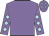 Mauve, light blue diamonds on sleeves and cap