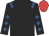 Black, royal blue epaulets, diamonds on sleeves, red cap