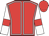Red, white seams, white sleeves, red armlets, red cap