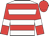 White body, red hooped, red arms, white armlets, red cap