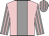 Pink, grey stripe, grey and pink striped sleeves and cap