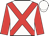 White, red cross belts and sleeves