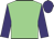 Light green, purple sleeves and cap