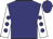 navy, white sleeves, navy spots, navy cap