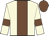 Cream, chocolate stripe, armlets and cap