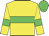yellow, lime green hoop, armlets and cap
