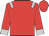 Crimson, silver epaulets, silver cuffs, crimson cap