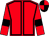 Red, black seams, black armlet, quartered cap