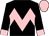 Black,pink chevron hoop,pink cuffs and cap