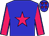 Big-blue body, rose star, rose arms, big-blue seams, big-blue cap, rose stars