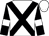 White, black cross belts, black sleeves, white armlets