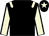 Black body, beige epaulettes, beige arms, black seams, black cap, beige star
