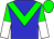 Blue body, green chevron, green cap
