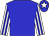 Blue body, white arms, blue striped, blue cap, white star