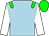 light blue, green epaulettes, white arms, green cap