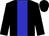 Black, blue stripe
