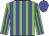 Big-green body, big-blue striped, big-green arms, big-blue striped, big-blue cap