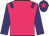 Rose body, purple epaulettes, purple arms, purple cap, rose star