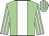 light green, white stripe, striped sleeves and cap