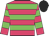 Rose body, green hooped, rose arms, green hooped, black cap