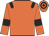 Orange body, black epaulettes, orange arms, black armlets, orange cap, black hooped