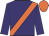 Purple, Orange sash and cap