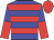 Blue and Red hoops, Blue sleeves, Red halved and cap