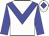 White body, blue chevron, blue arms, white cap, blue diamond