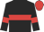 Black body, red hoop, black arms, red armlets, red cap