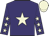 Purple, beige star, purple sleeves, beige stars and cap