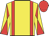 Yellow, red braces, diabolo on sleeves, red cap