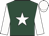 Dark green, white star, sleeves and cap