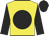 Yellow, black disc, sleeves and cap